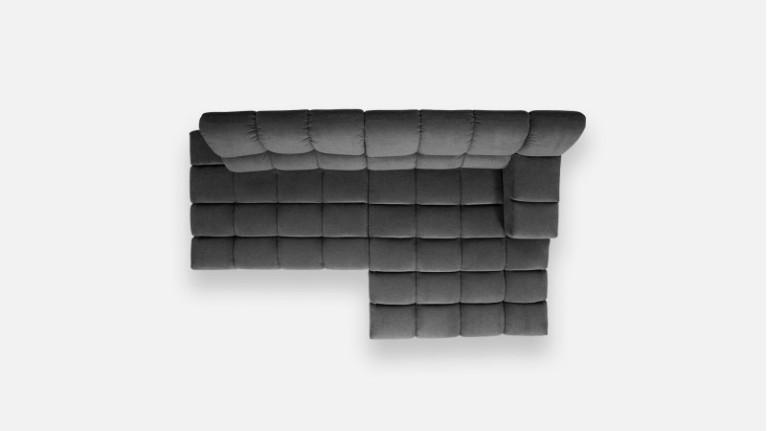 CIELO | corner sofa chaise longue with adjustable seat depth