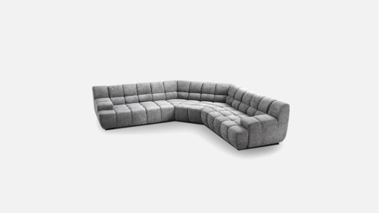 CIELO fabric corner sofa | Adjustable seat depth