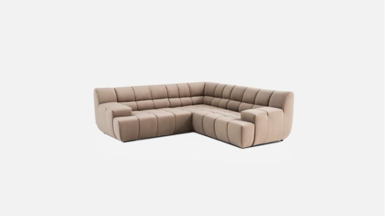 CIELO fabric modular sofa | With adjustable seat depth
