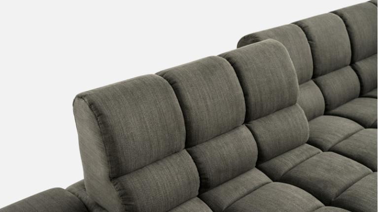 CIELO | corner sofa chaise longue with adjustable seat depth