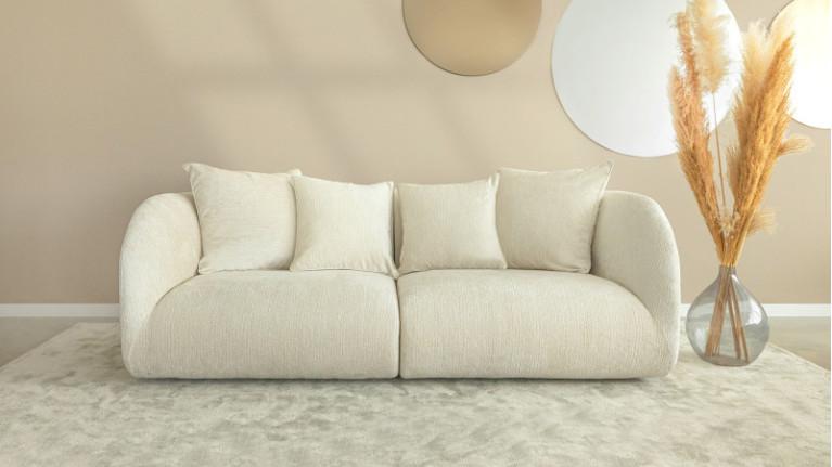 RIVA fabric sofa | Wrap-around curves and generous comfort