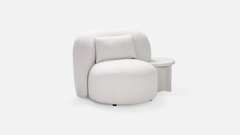 MOLLIS armchair and sofa section l Enveloping curves