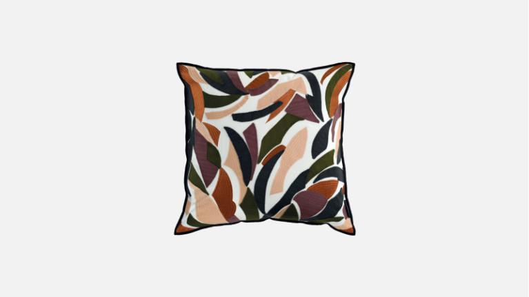 DEFILE cushion | Sumptuous embroidery