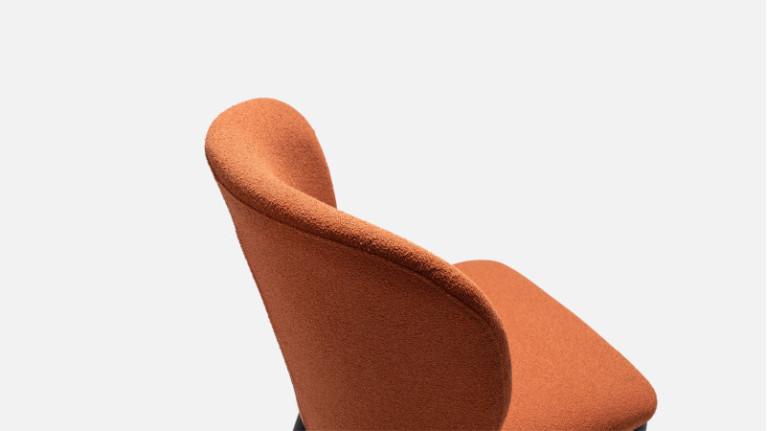 High-back chair, for dining room, comfortable, SHELL