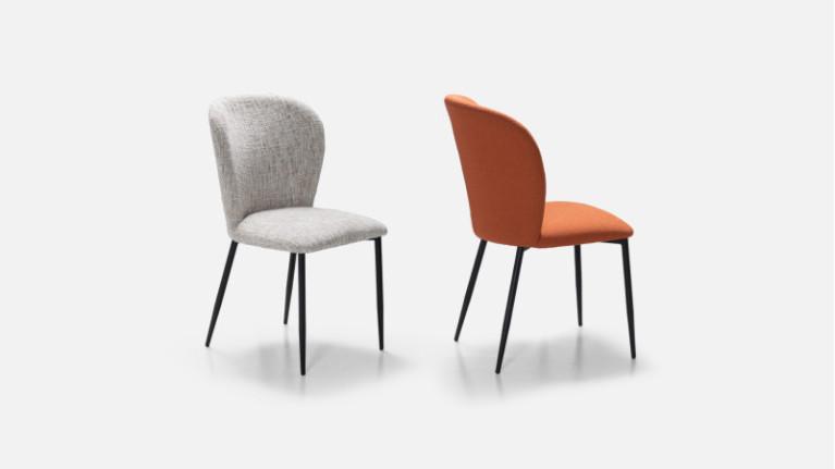 High-back chair, for dining room, comfortable, SHELL