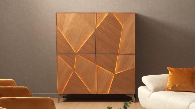 4-door tall unit ECLIPSE | High-end furniture