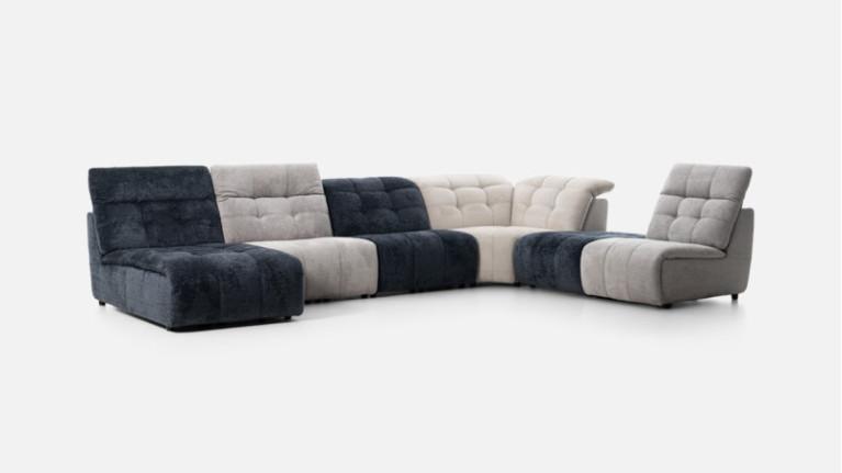 SAFRAN modular corner sofa - Create a tailor-made living room with these 90 cm wide sofa modules
