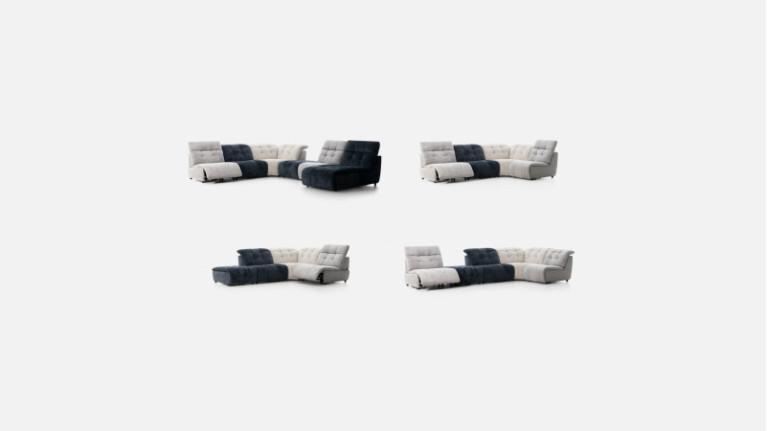SAFRAN modular electric corner sofa