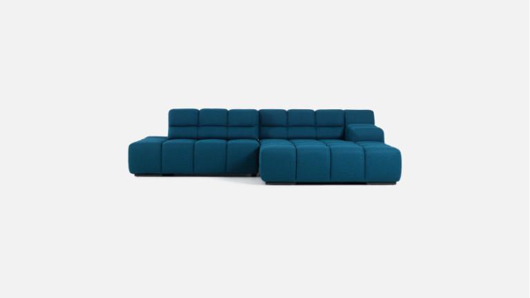 Sofa chaise longue TEMPLE | with adjustable seat depth