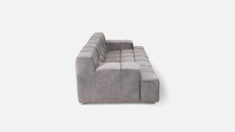 TEMPLE 3-seater modular sofa with adjustable seat depth