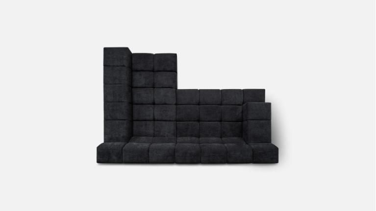 Sofa corner chaise longue maxi TEMPLE | with adjustable seat