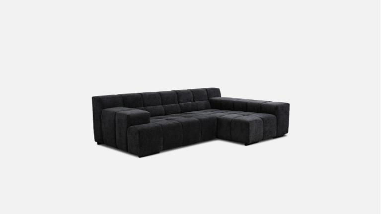 Sofa corner chaise longue maxi TEMPLE | with adjustable seat