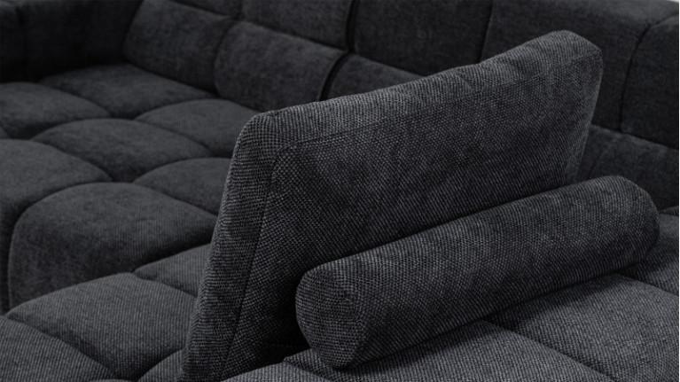 Sofa corner chaise longue maxi TEMPLE | with adjustable seat