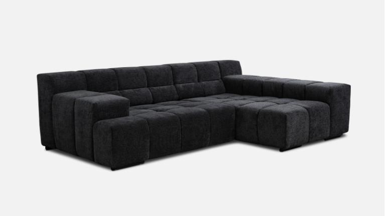 Sofa corner chaise longue maxi TEMPLE | with adjustable seat