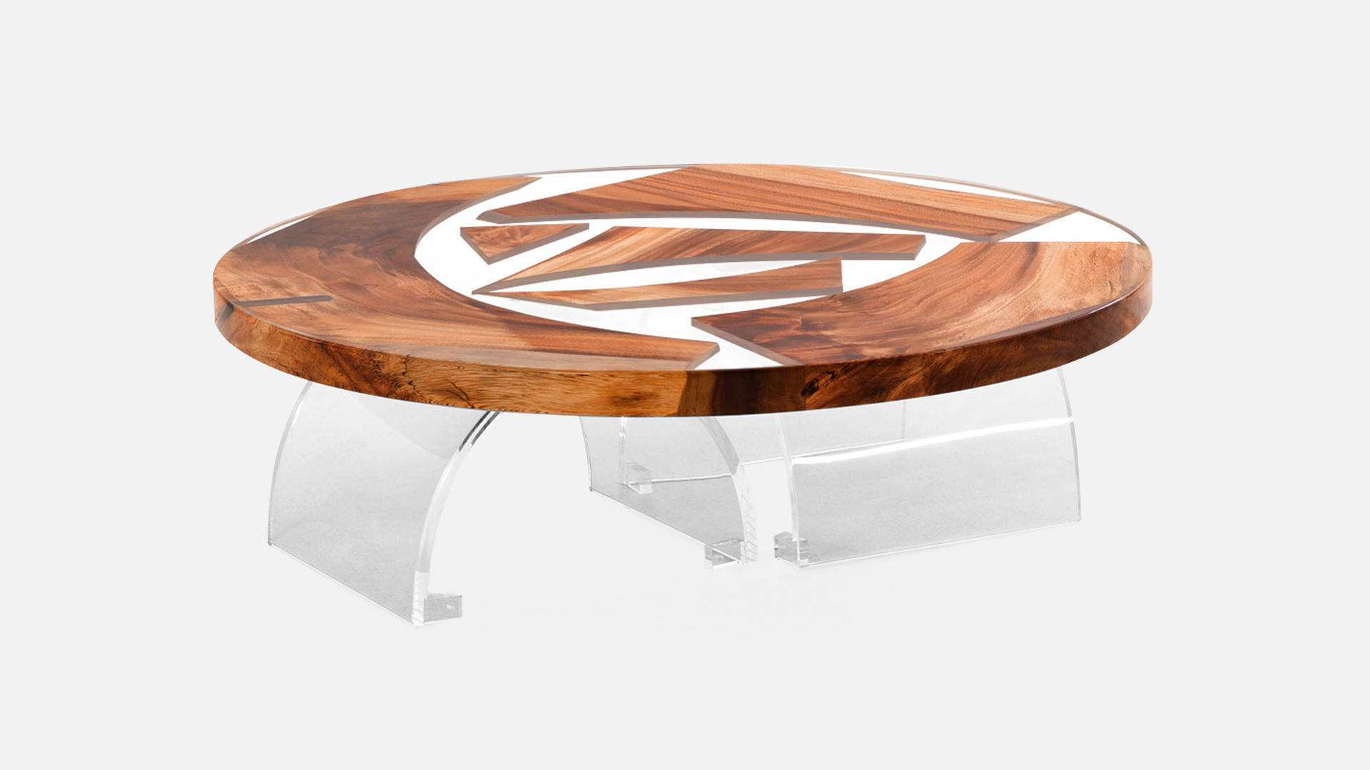 UNIQUE coffee table - A noble wooden top made from the shape of a tree. Each piece is different.