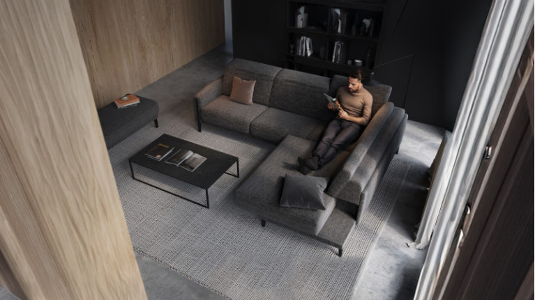 DEESSE fabric corner sofa | Ultra-configurable