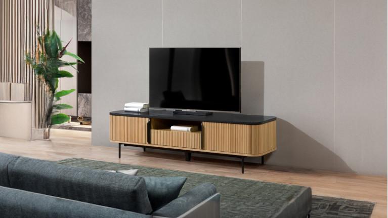 CANNELE TV stand | Soft, harmonious curves