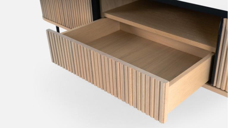 CANNELE TV stand | Soft, harmonious curves