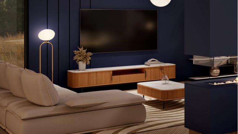 CANNELE TV stand | Soft, harmonious curves