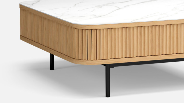 CANNELE coffee table | Soft, harmonious curves