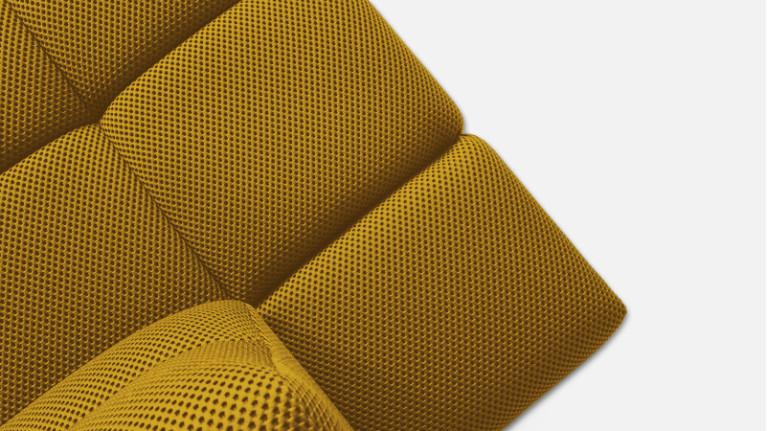 Sofa chaise longue TEMPLE | with adjustable seat depth