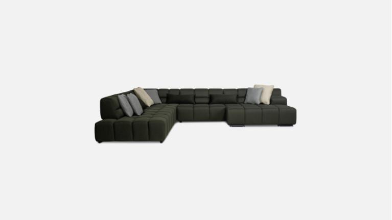 maxi modular corner sofa TEMPLE | Extra-wide version