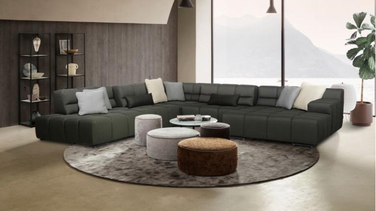 maxi modular corner sofa TEMPLE | Extra-wide version