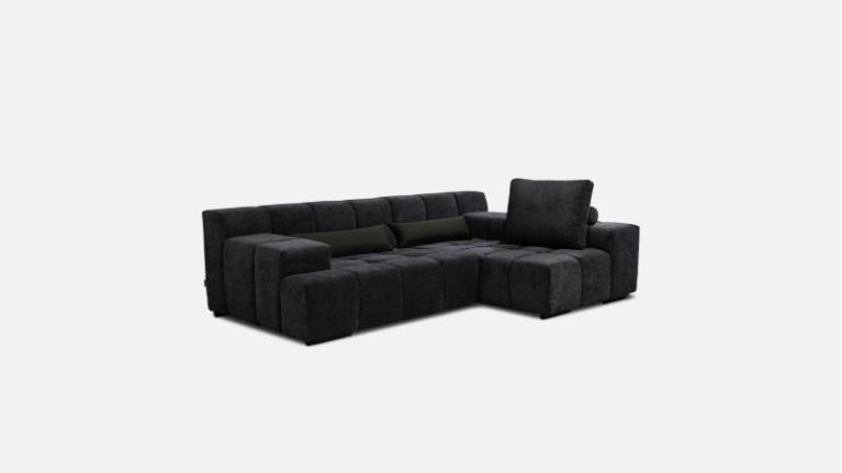 Sofa corner chaise longue maxi TEMPLE | with adjustable seat