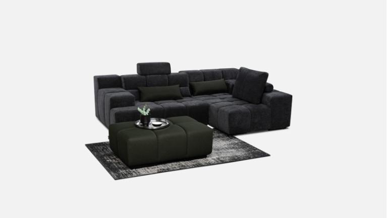 Pouf TEMPLE | With adjustable seat depth