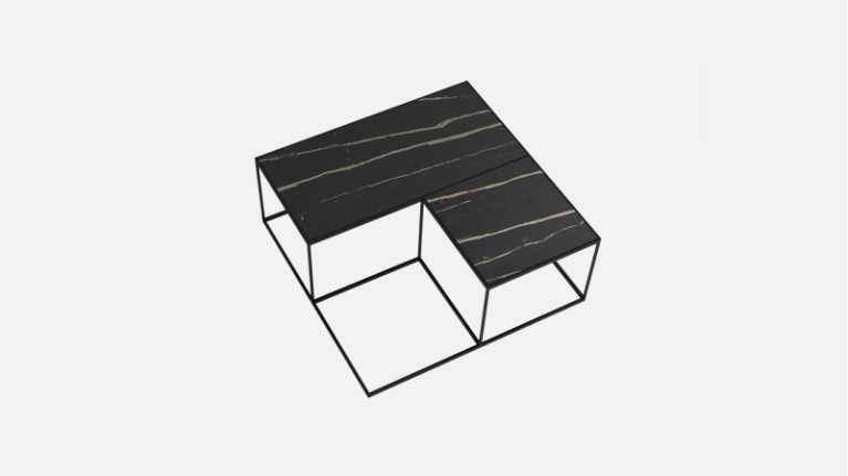 Coffee table BELLAGIO | Integrated pouffe