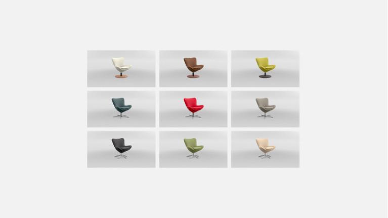 COSY swivel armchair | Combine comfort and design in your living room