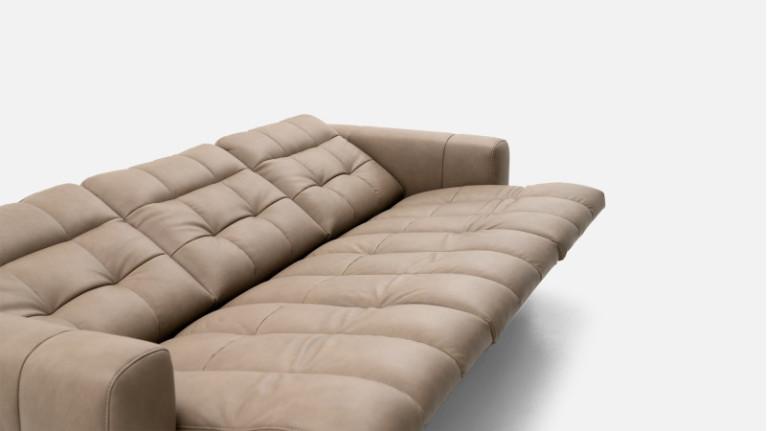 BEACH maxi leather electric recliner sofa | 100% modular