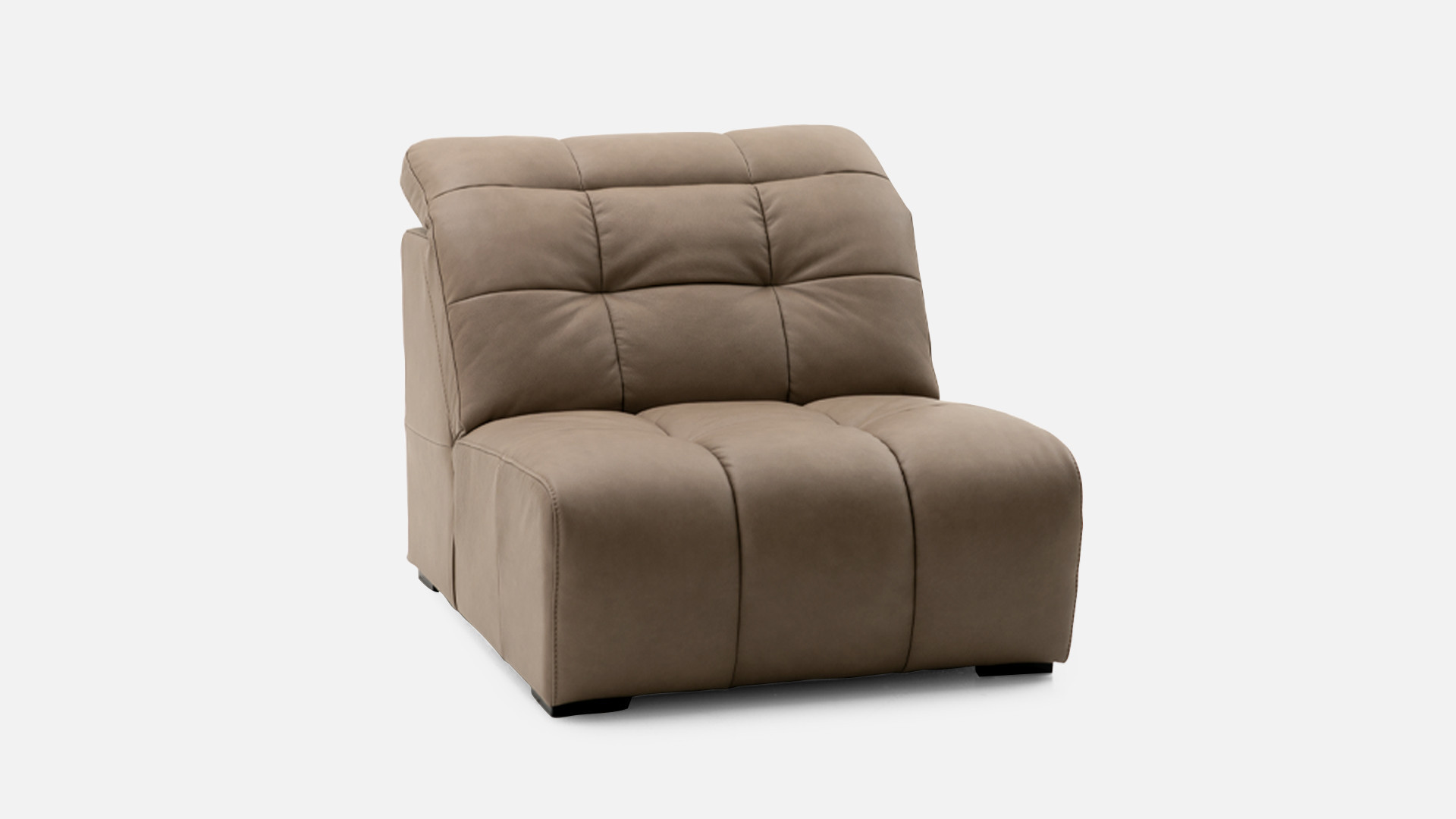 BEACH beige leather armchair