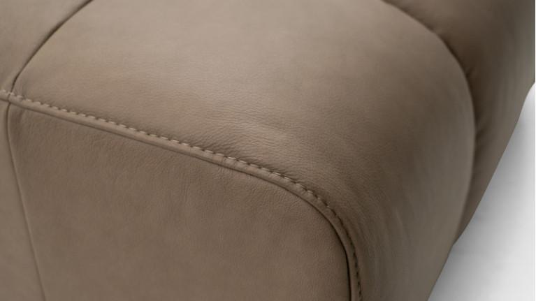 100% modular leather pouf for living room, BEACH