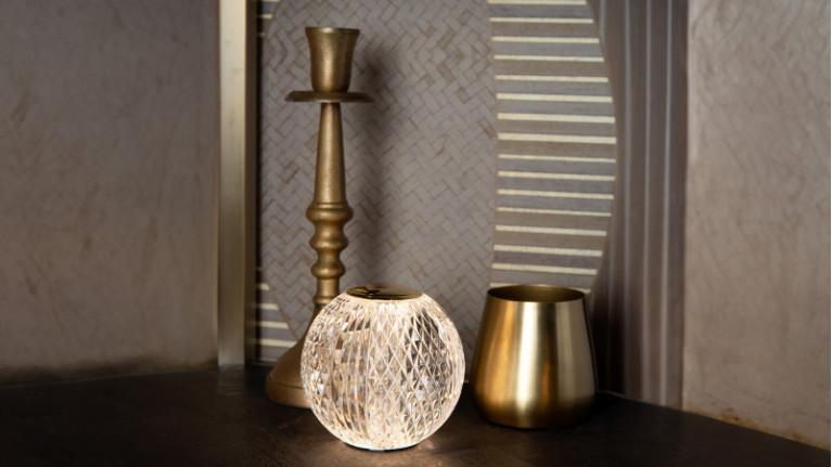 Table lamp CINTRA I Crystal pearl