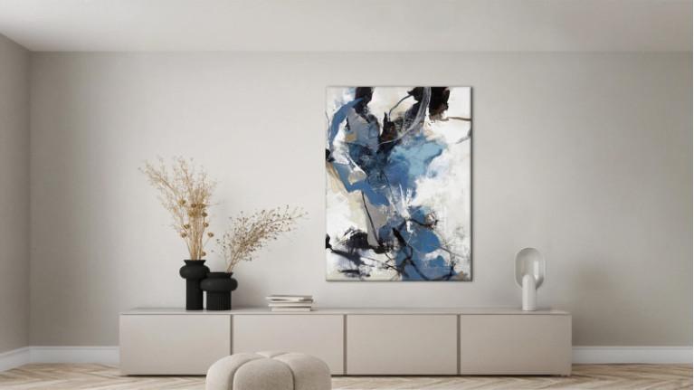 Painting BLUE VIBES | Unique and hand-painted