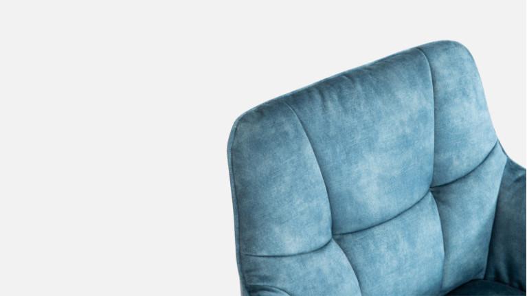 LITCHI fabric swivel armchair | Scandinavian design and comfort