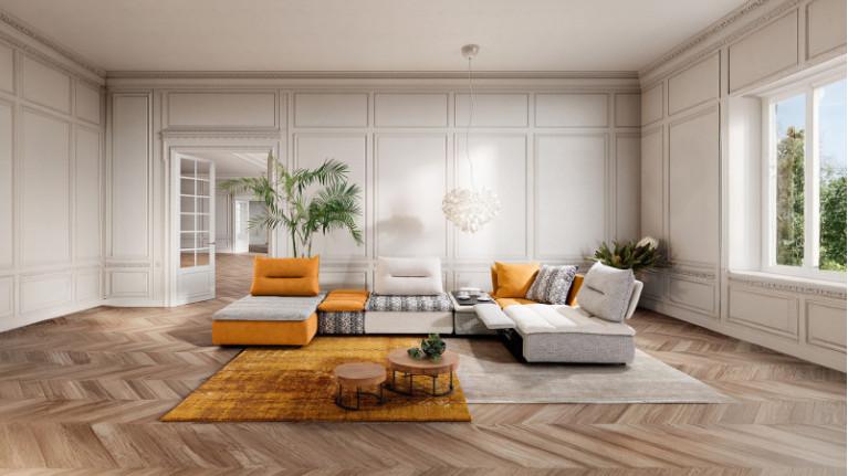 BYBLOS electric corner sofa | Sublime design