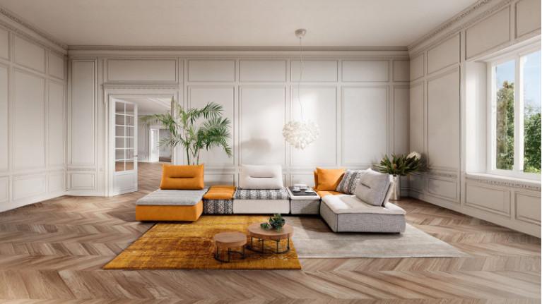 BYBLOS electric corner sofa | Sublime design