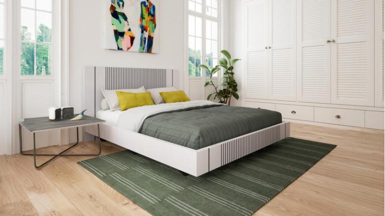Bed with bedside tables PIANA | Unique and contemporary bed design