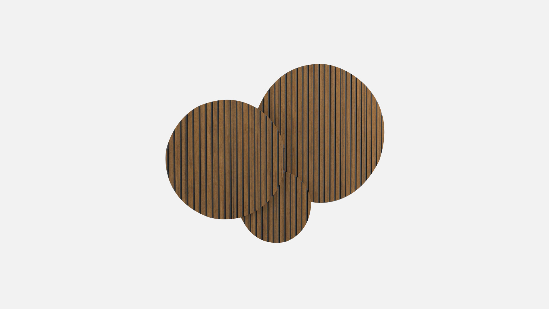 PIANA decorative wall triptych I Available in 5 oak shades