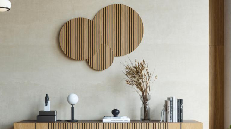 PIANA decorative wall triptych I Available in 5 oak shades