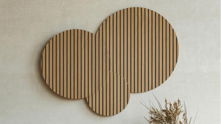PIANA decorative wall triptych I Available in 5 oak shades