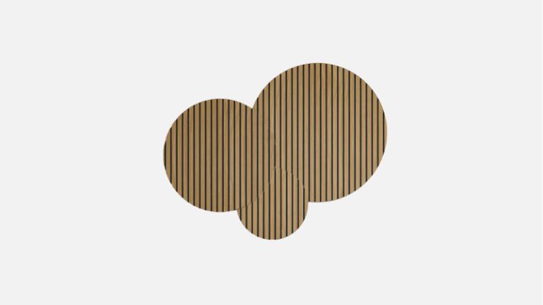 PIANA decorative wall triptych I Available in 5 oak shades