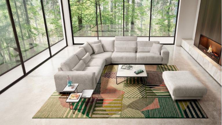 PANORAMA corner sofa | Ultra-configurable: style, comfort, volume