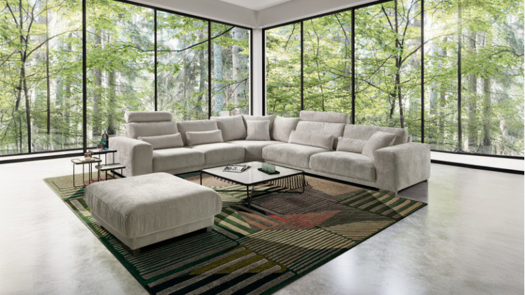 Canapé d'angle PANORAMA | Ultra-configurable : style, confort, volume