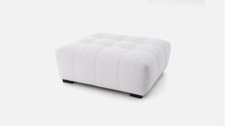 Modular single armchair with armrest, fabric, BEACH