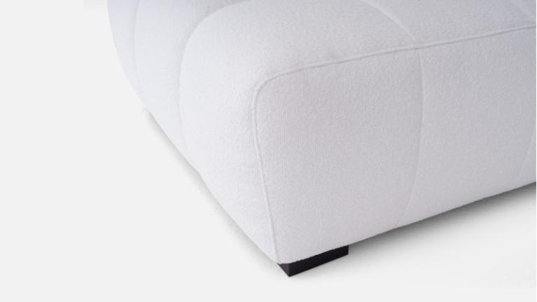 Fabric pouf, made of HR-quality foam, 100% modular, Beach