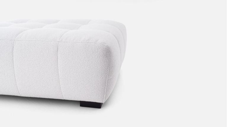 Fabric pouf, made of HR-quality foam, 100% modular, Beach