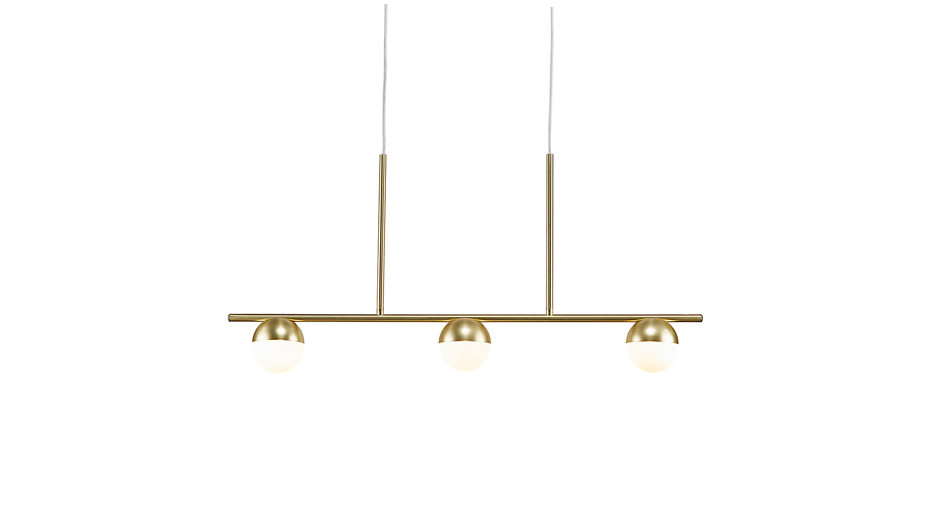 Suspension CONTINA I Design scandinave. 3 globes en verre